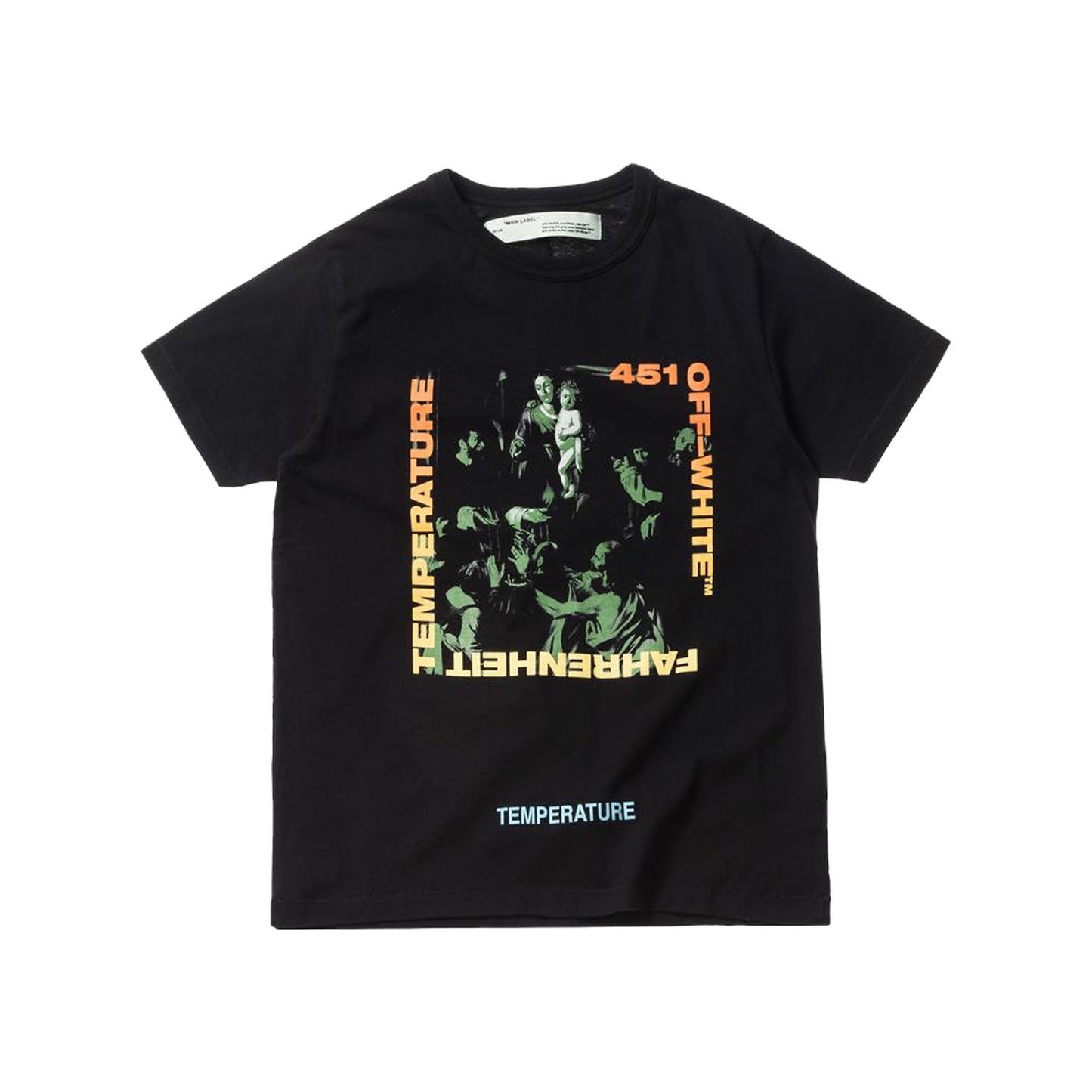 Off-White Gradient Caravaggio Tee -Black, Clothing- dollarflexclub