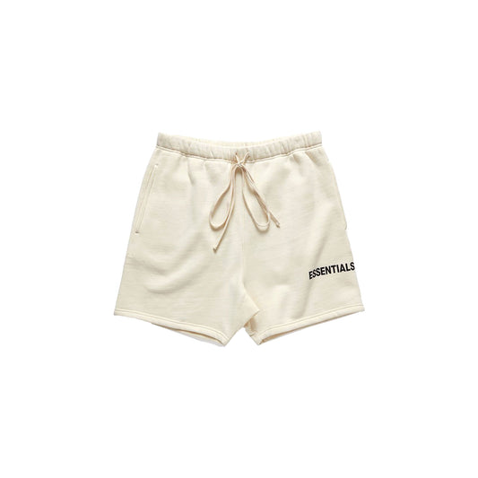 Fear of God Essentials Sweat Shorts-Cream, Clothing- dollarflexclub