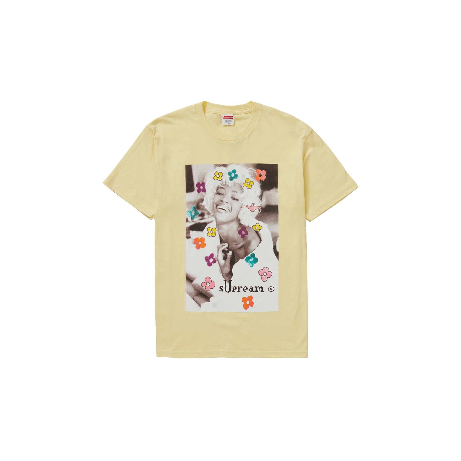 Supreme Naomi Tee Pale Yellow, Clothing- dollarflexclub