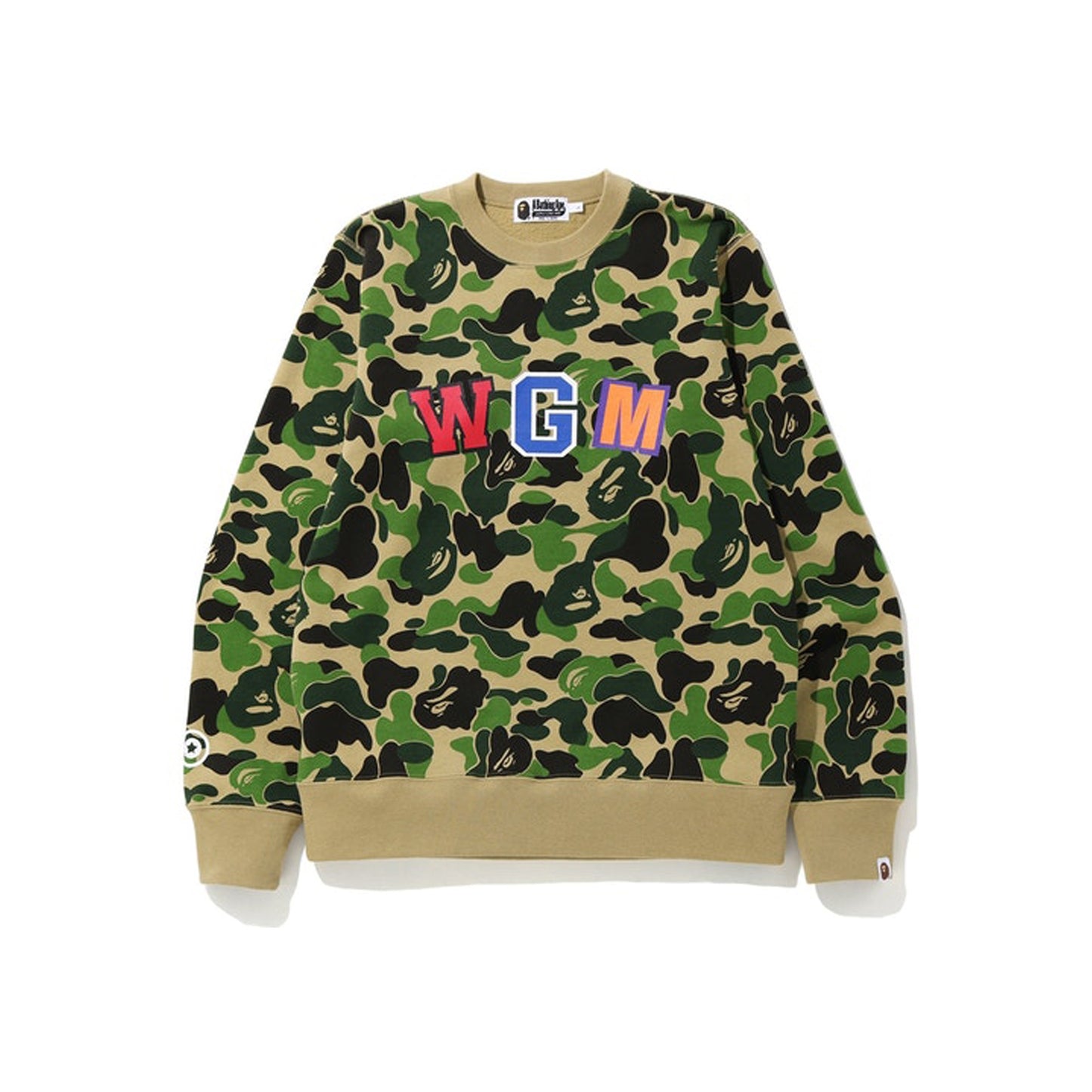 BAPE ABC Shark Crewneck Green, Clothing- re:store-melbourne-Bape