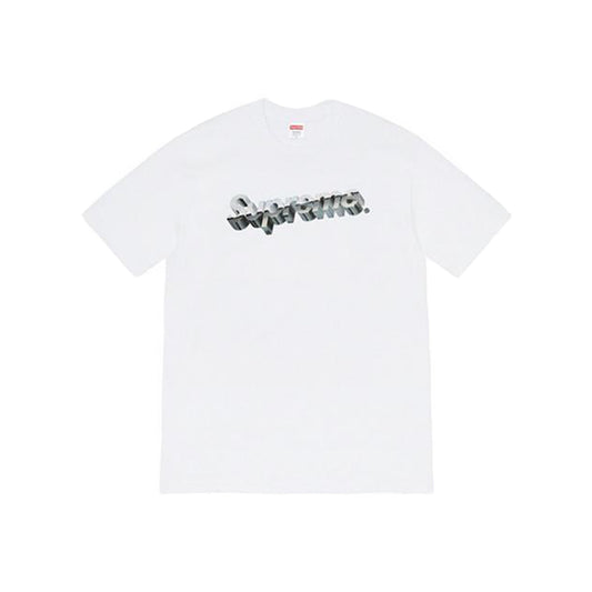 Supreme Chrome Logo Tee White, Clothing- re:store-melbourne-Supreme
