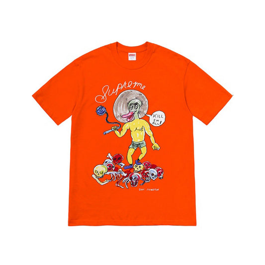 Supreme Daniel Johnston Kill Em All Tee Orange, Clothing- re:store-melbourne-Supreme