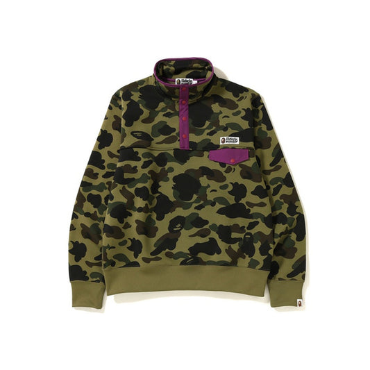 BAPE 1st Camo Wide Sweater Green, Clothing- re:store-melbourne-Bape