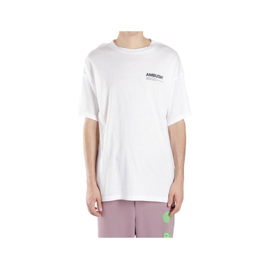 Ambush Logo Tee -White, Clothing- dollarflexclub
