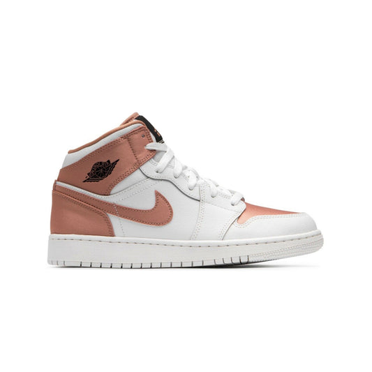 Jordan 1 Mid White Rose Gold (GS), Shoe- dollarflexclub