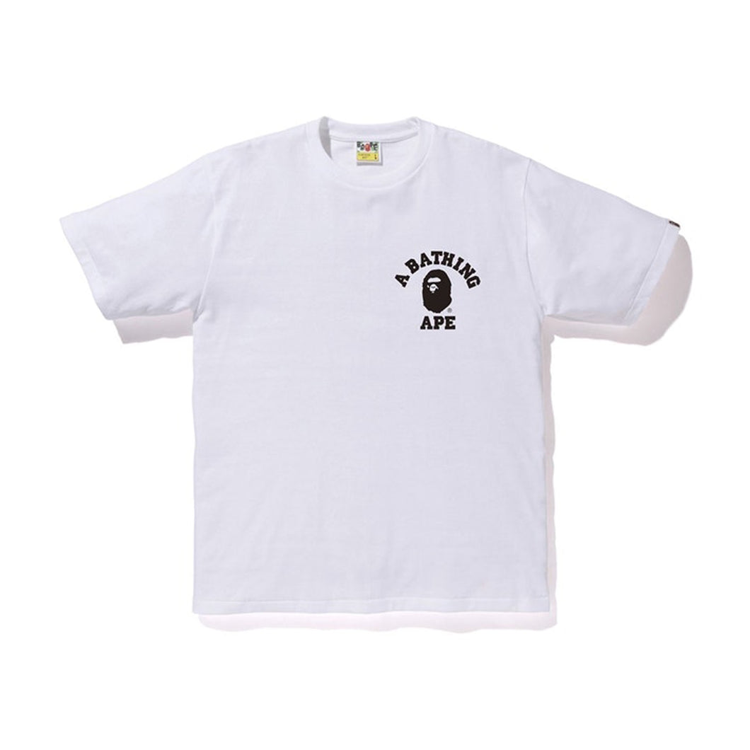 BAPE Space Camo College ATS Glow in the Dark Tee White, Clothing- re:store-melbourne-Bape