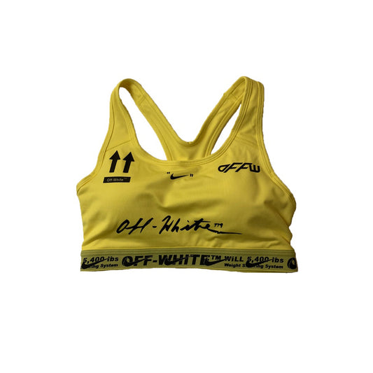 Nike x Off-White Sports Bra Yellow, Clothing- dollarflexclub