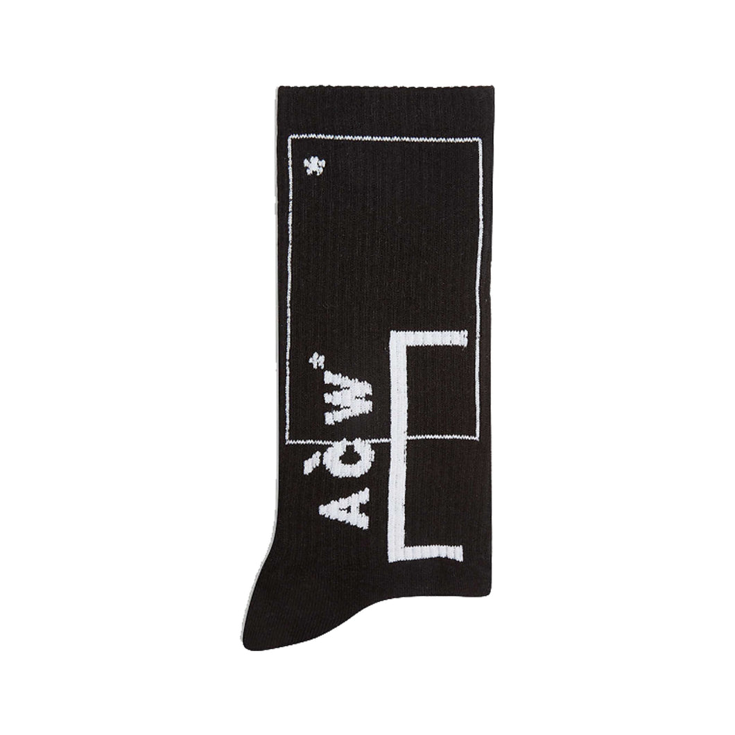 ACW Logo Socks-Black, Accessories- dollarflexclub