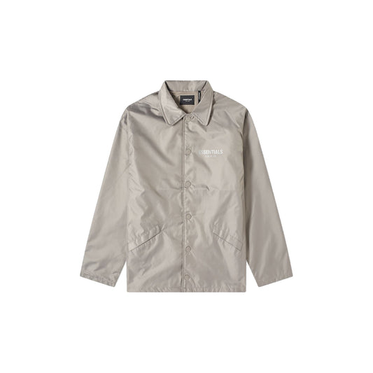 Fear of God Essentials Reflective Coach Jacket Grey, Clothing- dollarflexclub