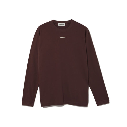 Ambush XL Logo Long Sleeve T-Shirt -Burgundy, Clothing- re:store-melbourne-Ambush