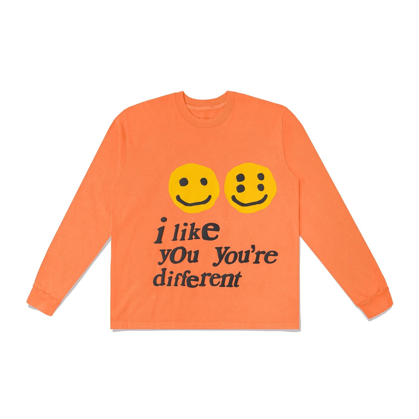 Cactus Plant Flea Market I Like You You're Different L/S Tee Orange, Clothing- re:store-melbourne-CPFM