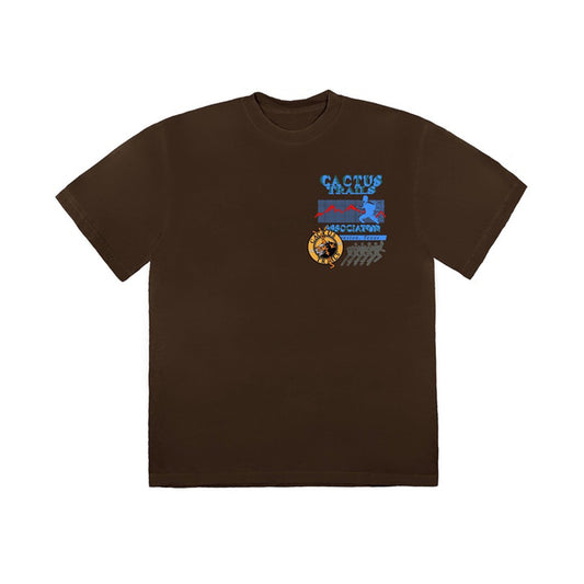 Travis Scott Cactus Trails Assn T-Shirt Brown, Clothing- re:store-melbourne-Travis Scott