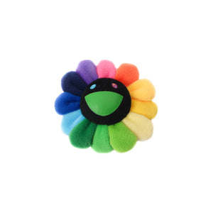 Takashi Murakami Flower Plush Pin Rainbow/Black, Collectibles- dollarflexclub