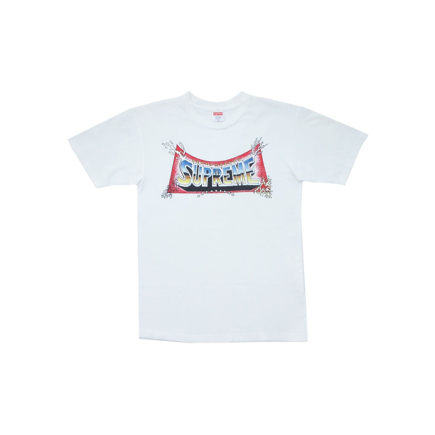 Supreme Pedro Bell Blockbuster Logo T Shirt, Clothing- dollarflexclub