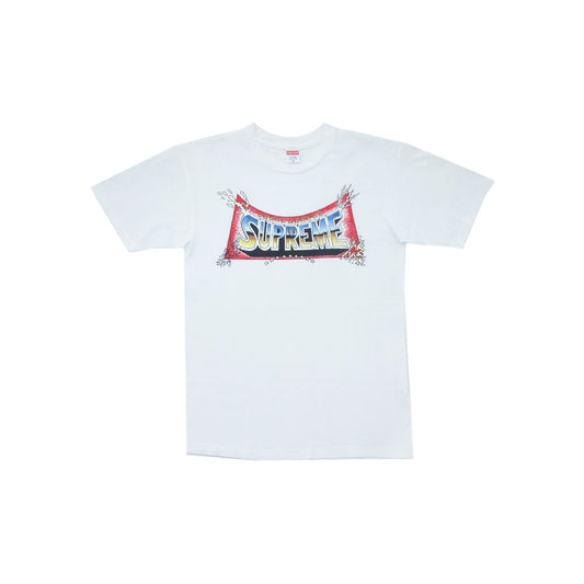 Supreme Pedro Bell Blockbuster Logo T Shirt, Clothing- dollarflexclub