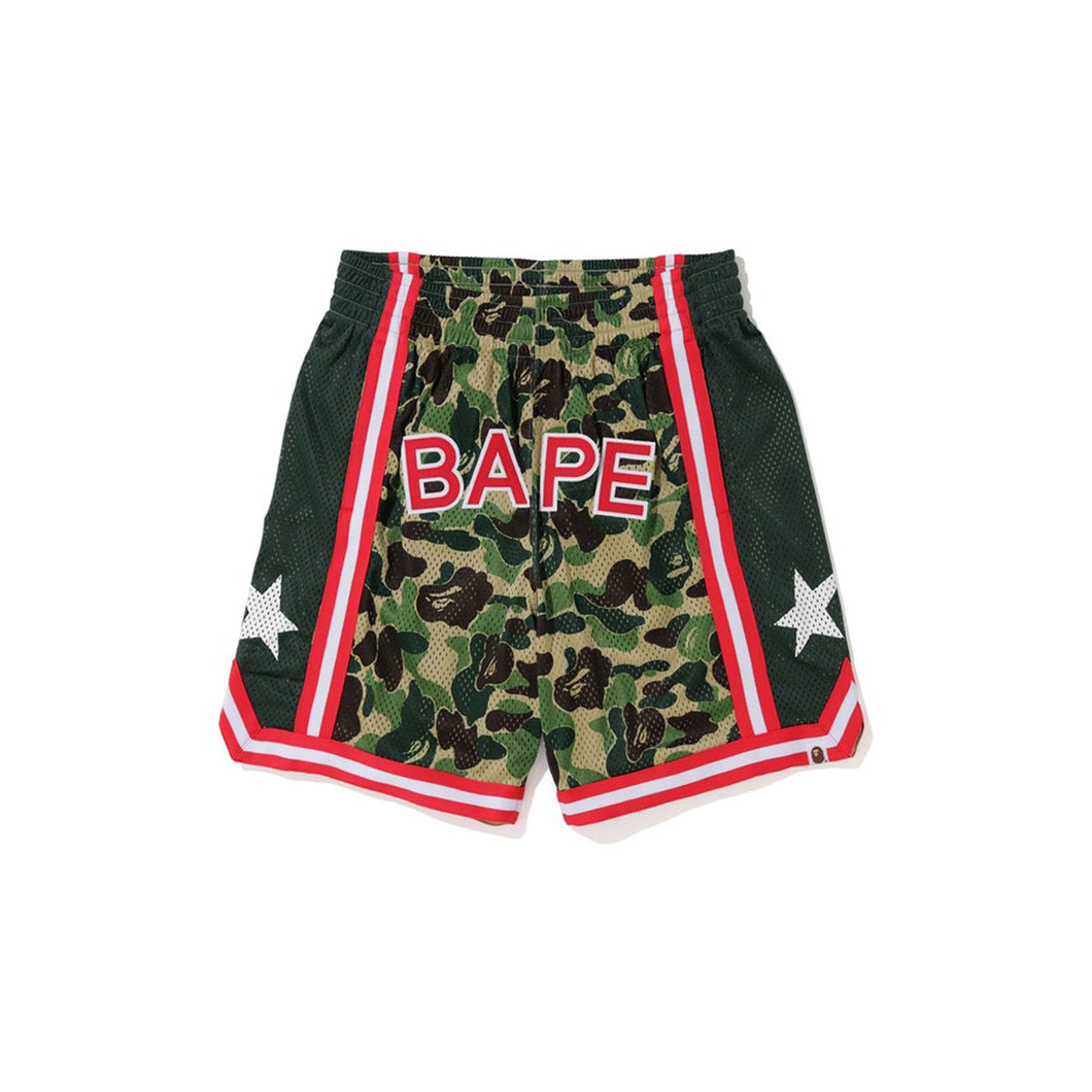 BAPE ABC Basketball Shorts Green, Clothing- re:store-melbourne-Bape