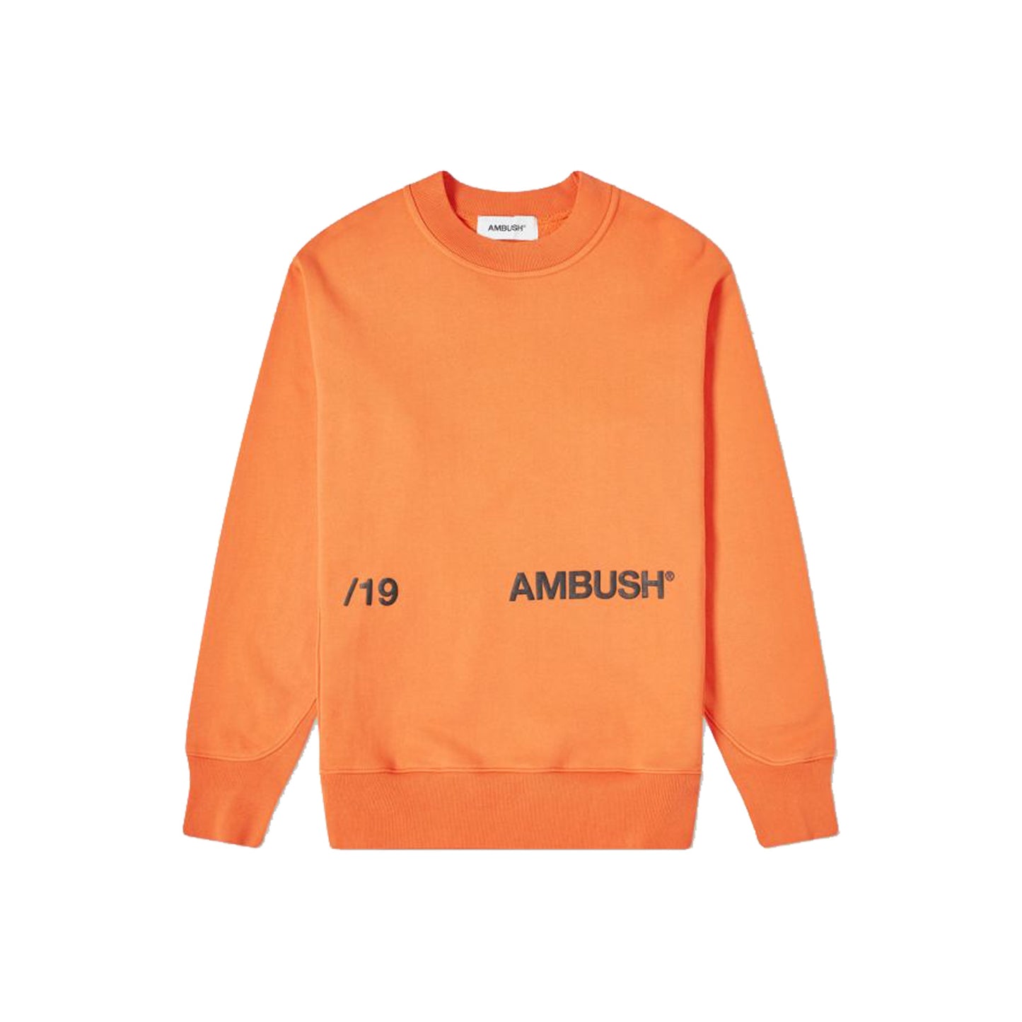 Ambush AW19 Crewneck Sweatshirt - Orange, Clothing- dollarflexclub