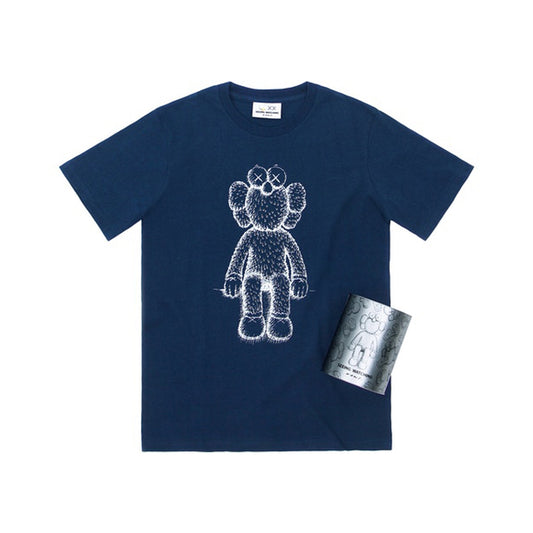 KAWS Seeing/Watching BFF Canned Tee -Navy, Clothing- dollarflexclub