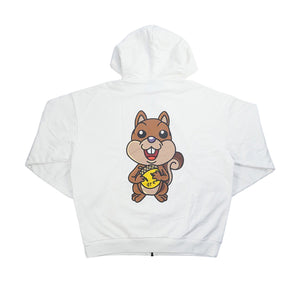 Drew House Squirrel Zip Up Hoodie - Off White, Clothing- re:store-melbourne-Drew House