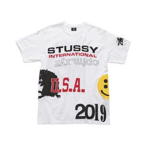 Stussy x Cactus Plant Flea Market USA 2019 Tee White, Clothing- dollarflexclub