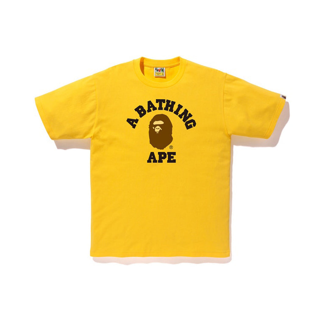 BAPE College Tee Yellow, Clothing- re:store-melbourne-Bape