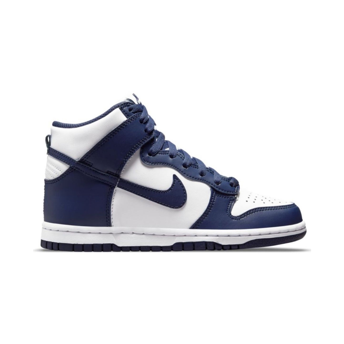 Nike Dunk High White/Midnight Navy - Total Orange, Shoe- re:store-melbourne-Nike