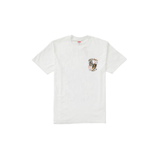 Supreme Laugh Now Tee White, Clothing- dollarflexclub