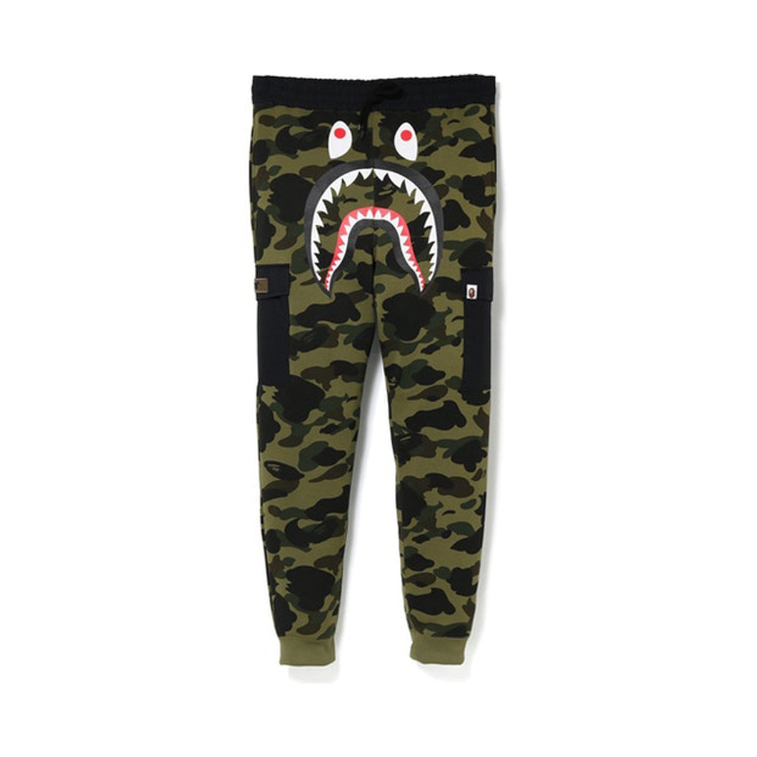 BAPE 1st Camo Shark Slim Sweat Cargo Pants Green, Clothing- re:store-melbourne-Bape