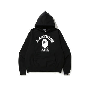 BAPE Relaxed Classic College Pullover Hoodie Black, Clothing- re:store-melbourne-Bape