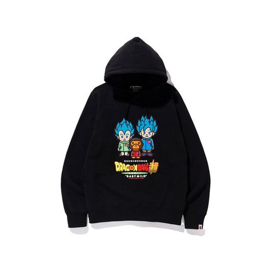BAPE x Dragonball Super Son Goku & Vegeta Hoodie Black, Clothing- re:store-melbourne-Bape