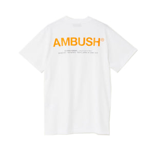 Ambush Big Logo Tee White, Clothing- dollarflexclub