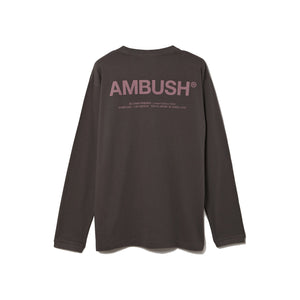 Ambush XL Logo Long Sleeve T-Shirt -Grey, Clothing- re:store-melbourne-Ambush