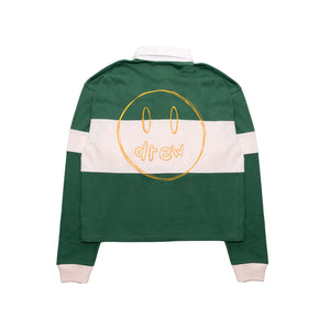 Drew House Sketch Mascot Rugby Shirt Forest/Cream, Clothing- re:store-melbourne-Drew House