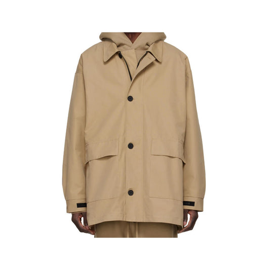 Fear of God Essentials Cotton Jacket - Tan, Clothing- re:store-melbourne-Fear of God Essentials