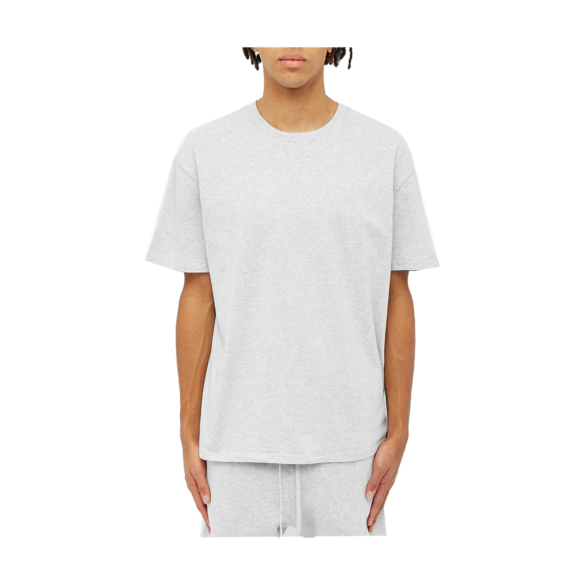 Fear of God Essentials Reflective Logo T Shirt-Grey, Clothing- dollarflexclub