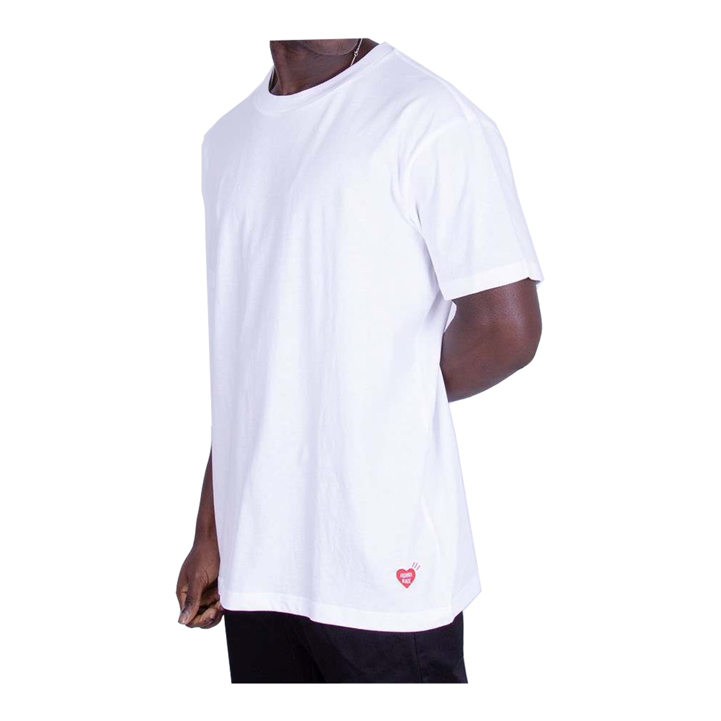 Human Made x Hanes Tee White #2, Clothing- dollarflexclub