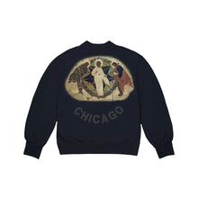 Load image into Gallery viewer, Kanye West Jesus is King Chicago Painting Crewneck, Clothing- dollarflexclub
