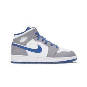 Jordan 1 Mid True Blue Cement (GS), Shoe- re:store-melbourne-Nike Jordan