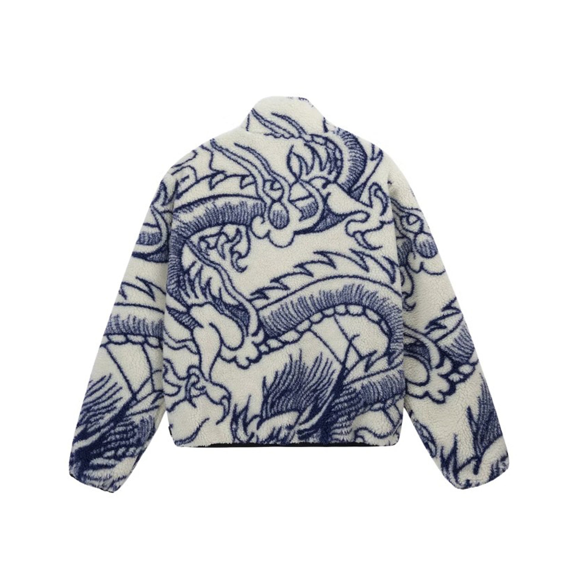 Stussy Dragon Sherpa Jacket Natural, Clothing- re:store-melbourne-Stussy