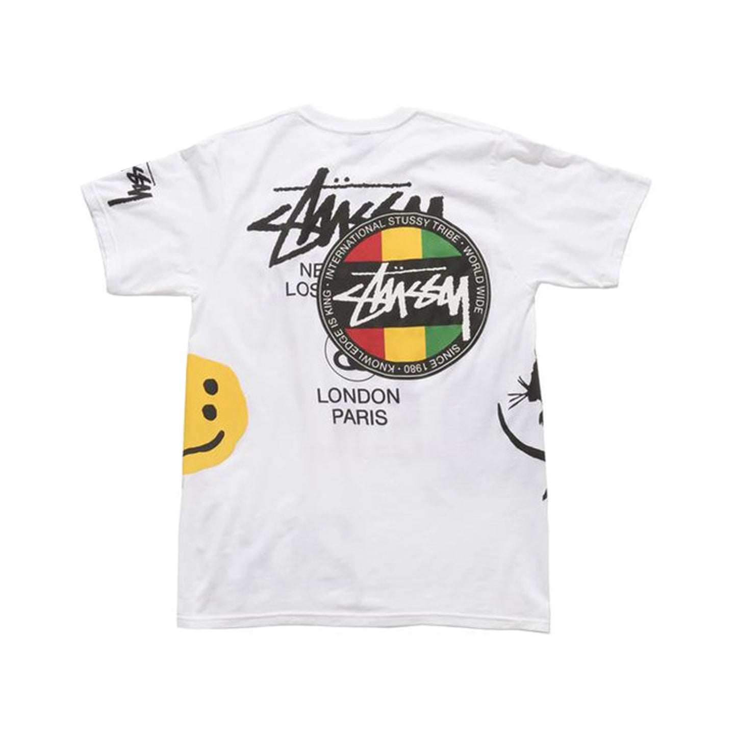 Stussy x Cactus Plant Flea Market USA 2019 Tee White, Clothing- dollarflexclub