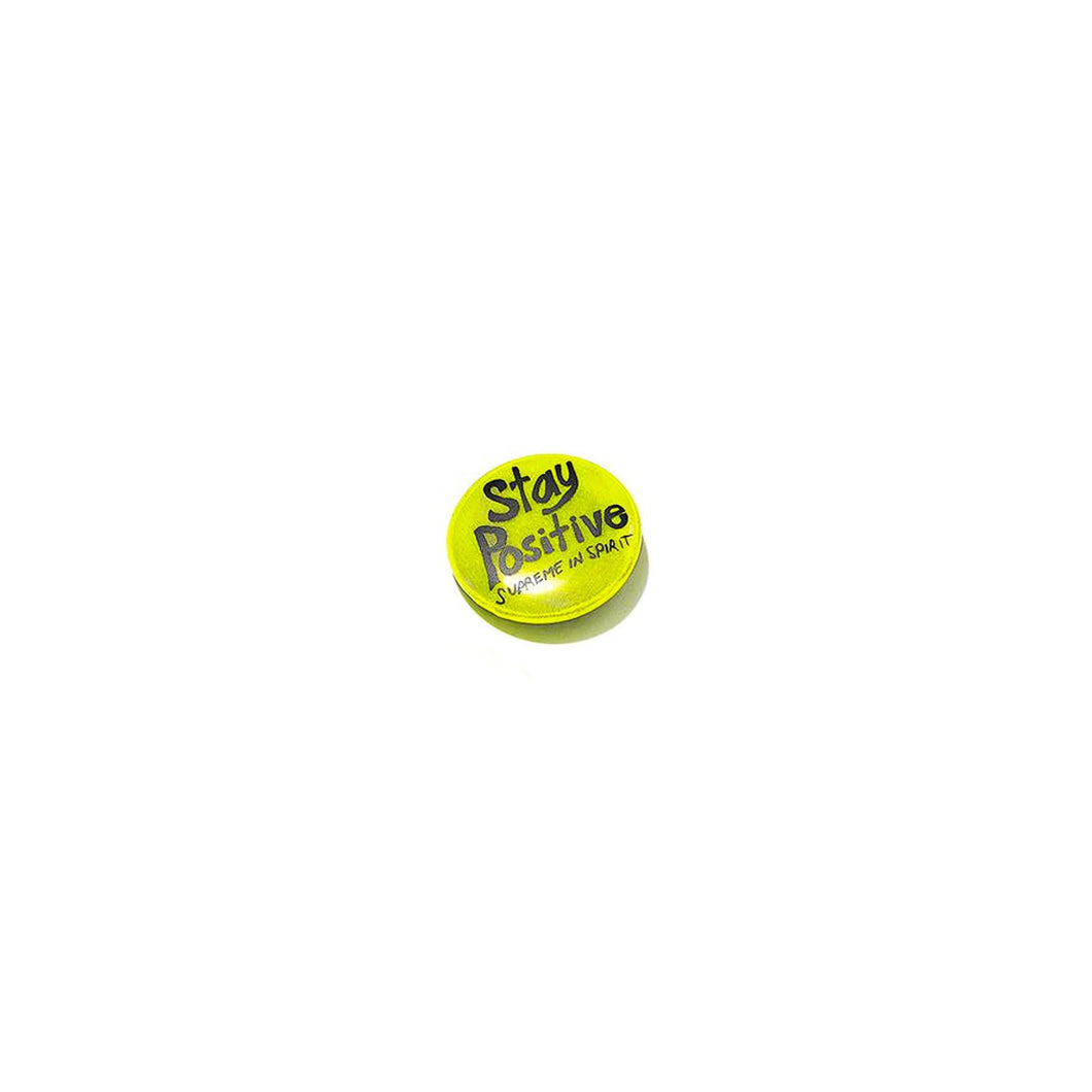 Supreme Stay Positive Button - yellow, Accessories- re:store-melbourne-Supreme