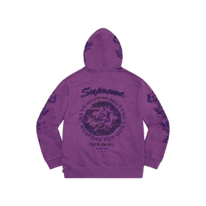 Supreme Dragon Overdyed Hooded Sweatshirt Bright Purple, Clothing- re:store-melbourne-Supreme