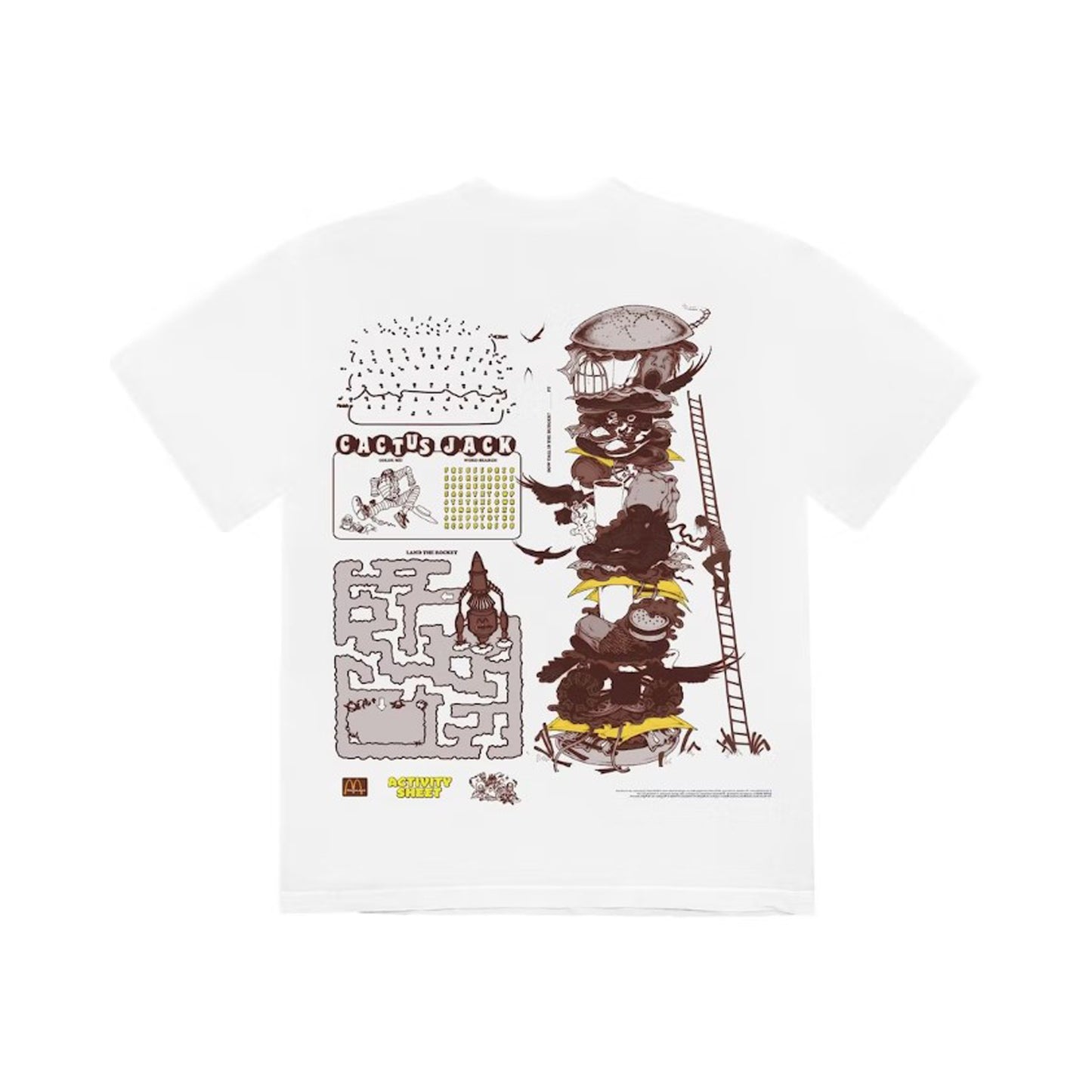 Travis Scott Cactus Jack Connect The Dots T-shirt White, Clothing- re:store-melbourne-Travis Scott