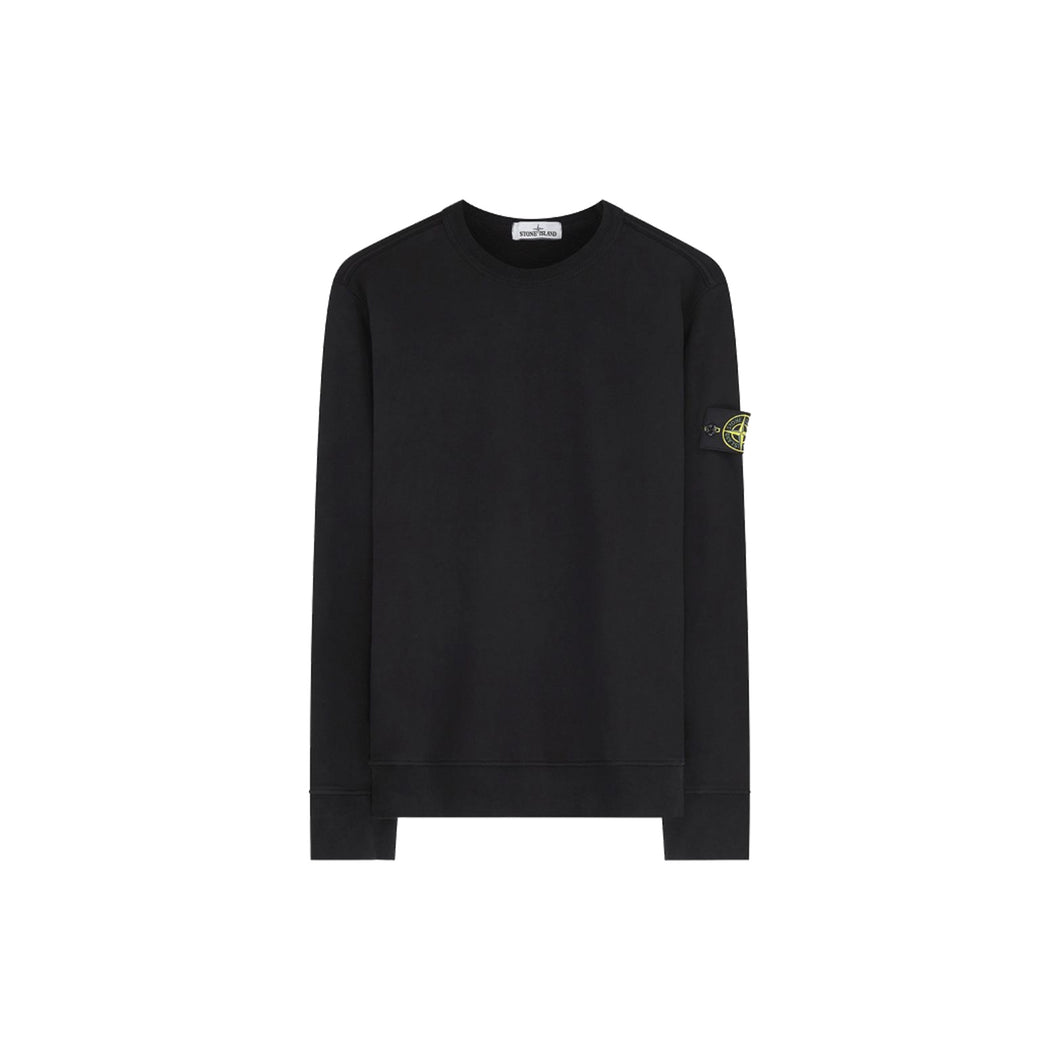 Stone Island Crewneck Sweatshirt - Black, Clothing- dollarflexclub