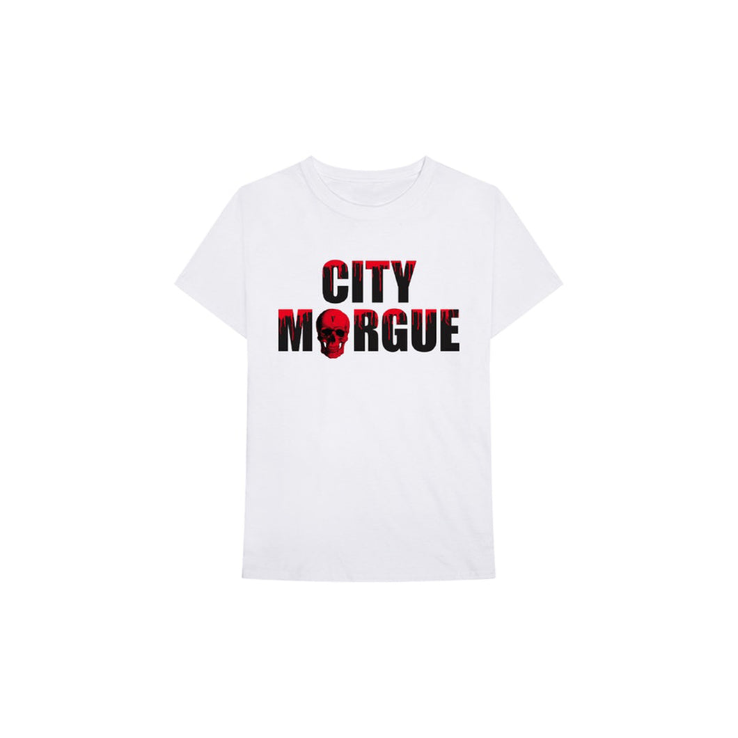 Vlone x City Morgue Drip Tee II (White), Clothing- dollarflexclub