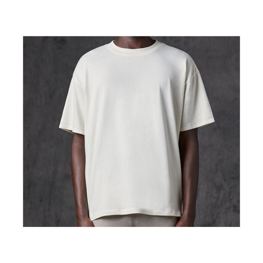 Fear of God Essentials Collar Print T-Shirt Sail, Clothing- re:store-melbourne-Fear of God Essentials