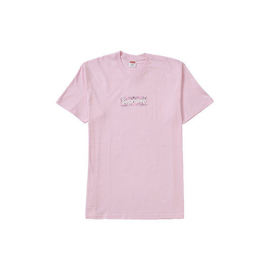 Supreme Bandana Box Logo Tee Light Pink, Clothing- dollarflexclub