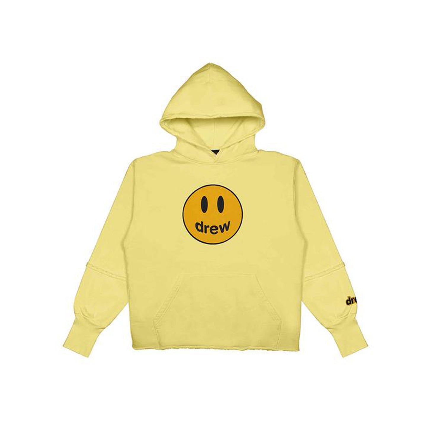 Justin Bieber x Drew House Mascot Deconstructed Hoodie Light Yellow, Clothing- re:store-melbourne-Drew House