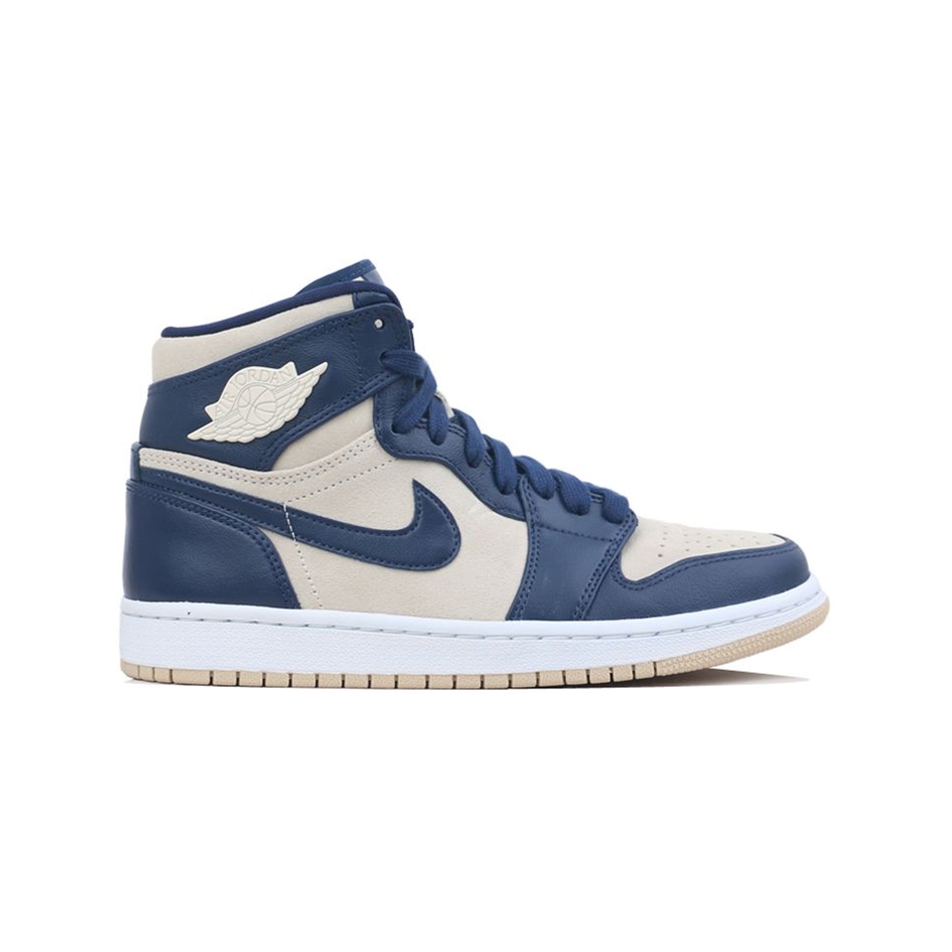 Jordan 1 Retro Premium Midnight Navy Light Cream (W), Shoe- dollarflexclub