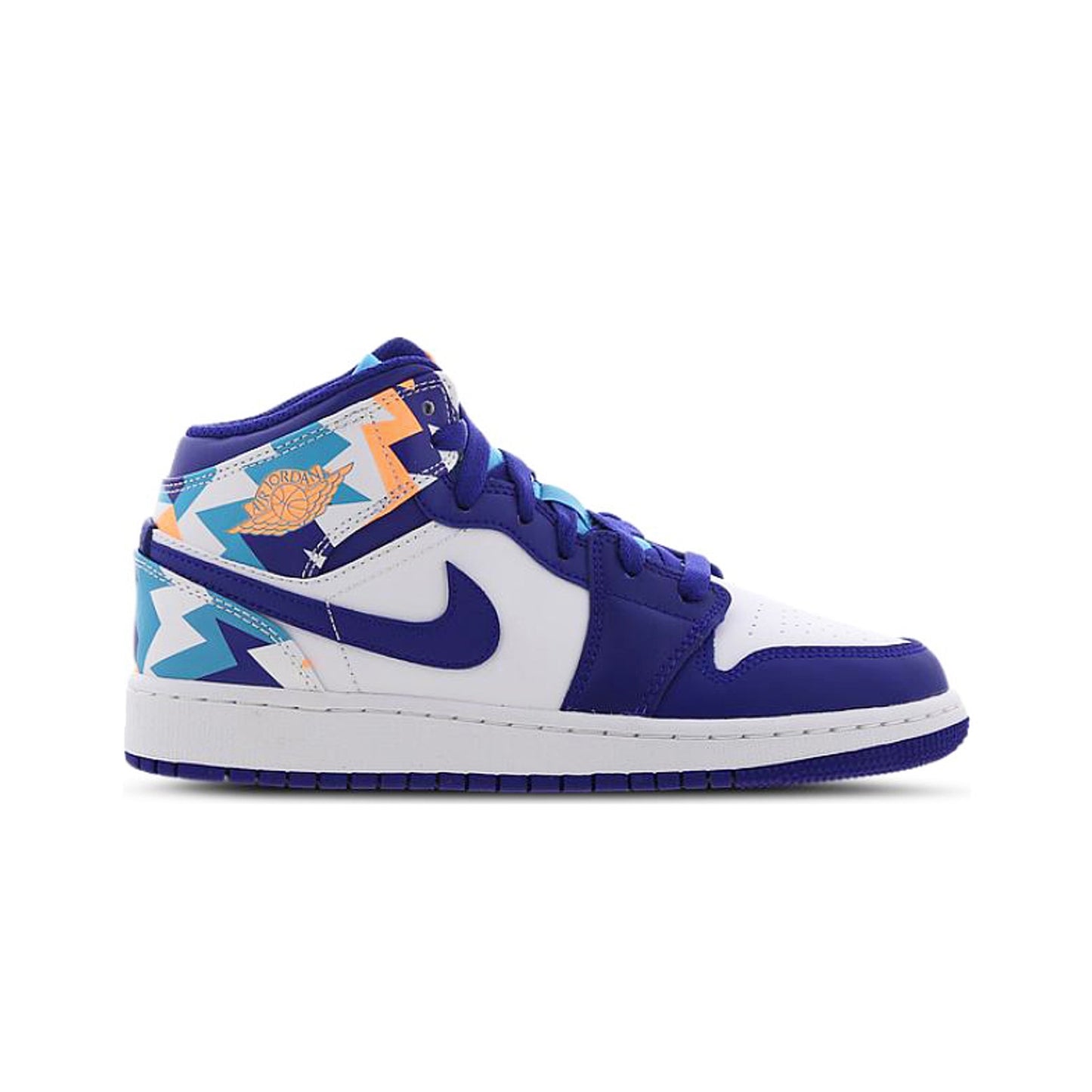 Jordan 1 Mid Geometric Print (GS), Shoe- re:store-melbourne-Nike Jordan